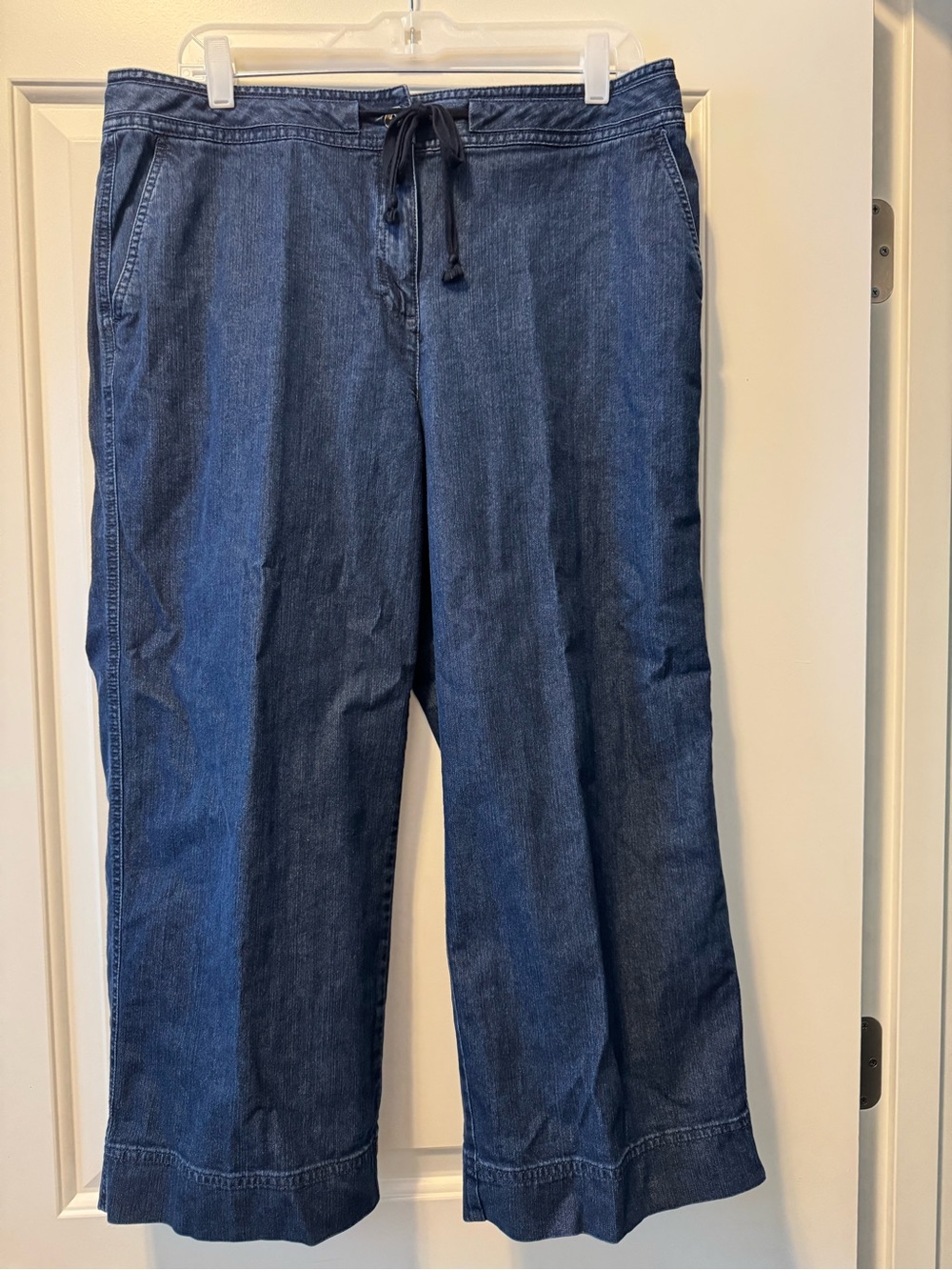 Talbots Indigo Drawstring Cropped Jeans